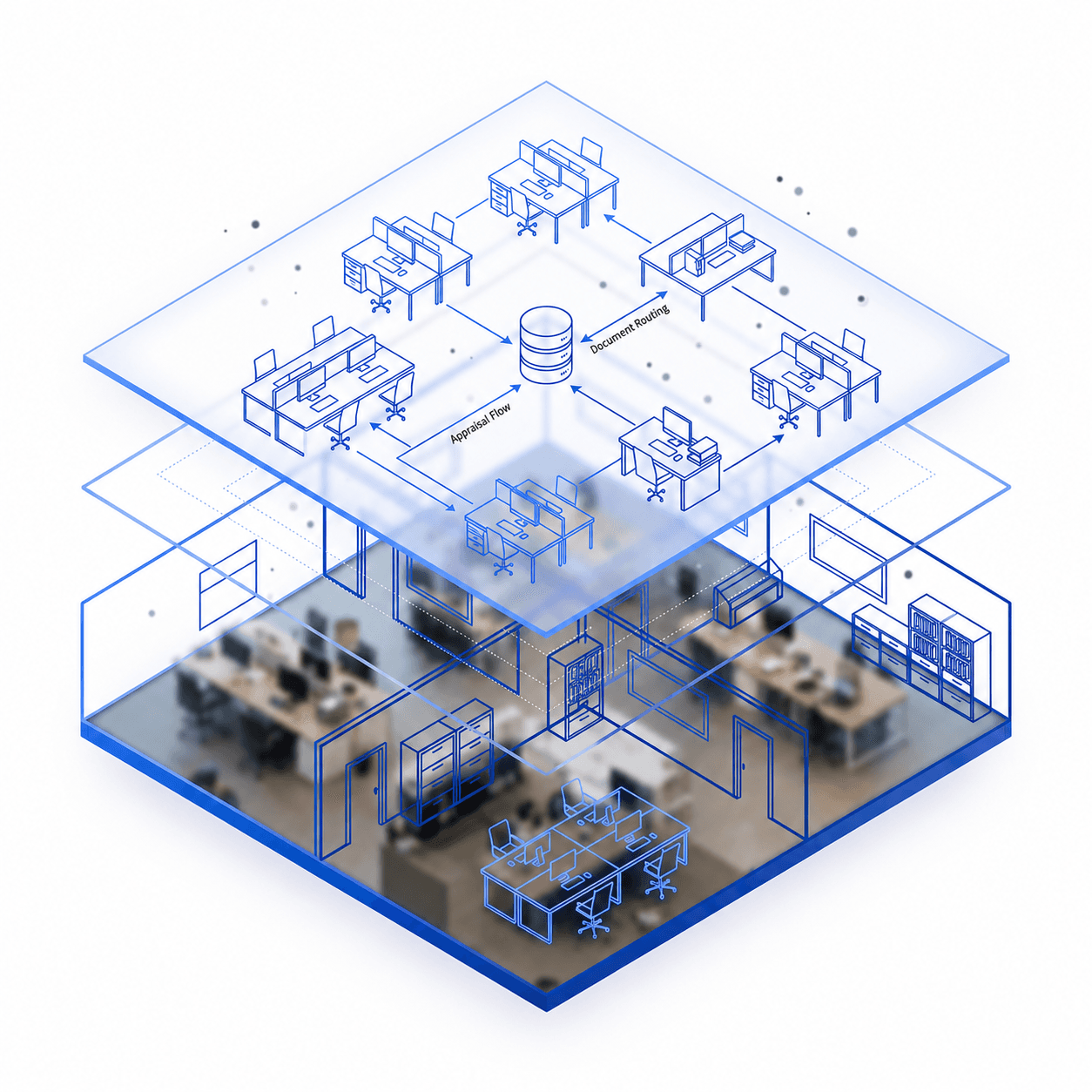 Software development process illustration